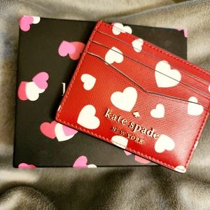 KATE SPADE NEW YORK Hearts Card Holder